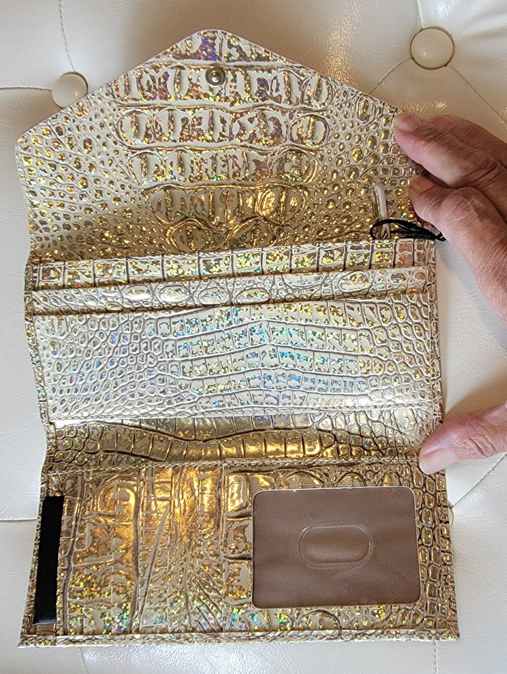 Brahmin Veronica Hologram Melbourne Leather Wallet NWT - Picture 5 of 6